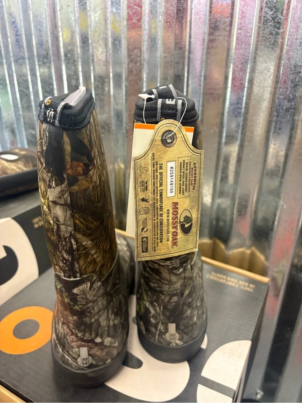 Bogs Kids Camo Boots in Brown Green